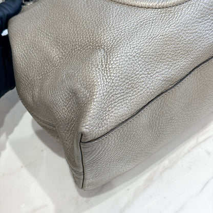Gucci Soho Tote in Metallic Silver