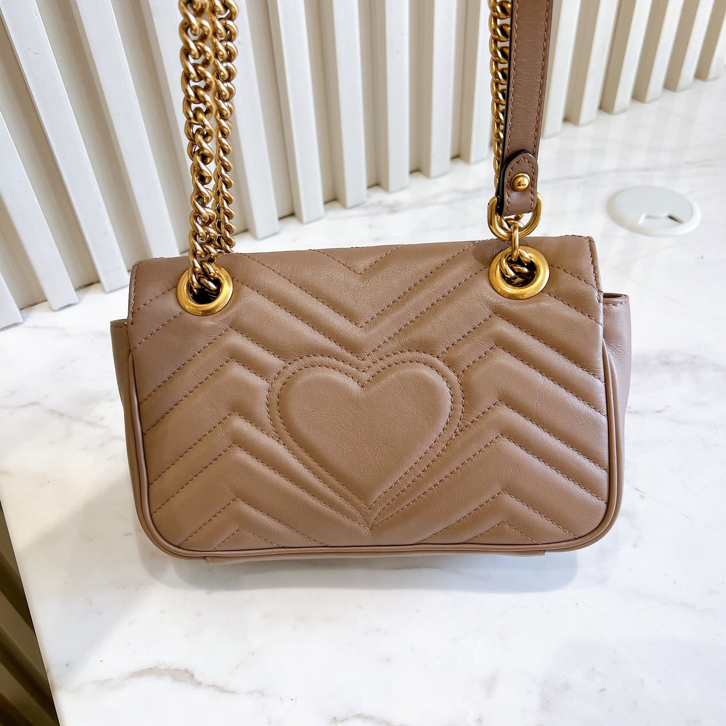 Gucci Marmont Mini in Dusty Pink
