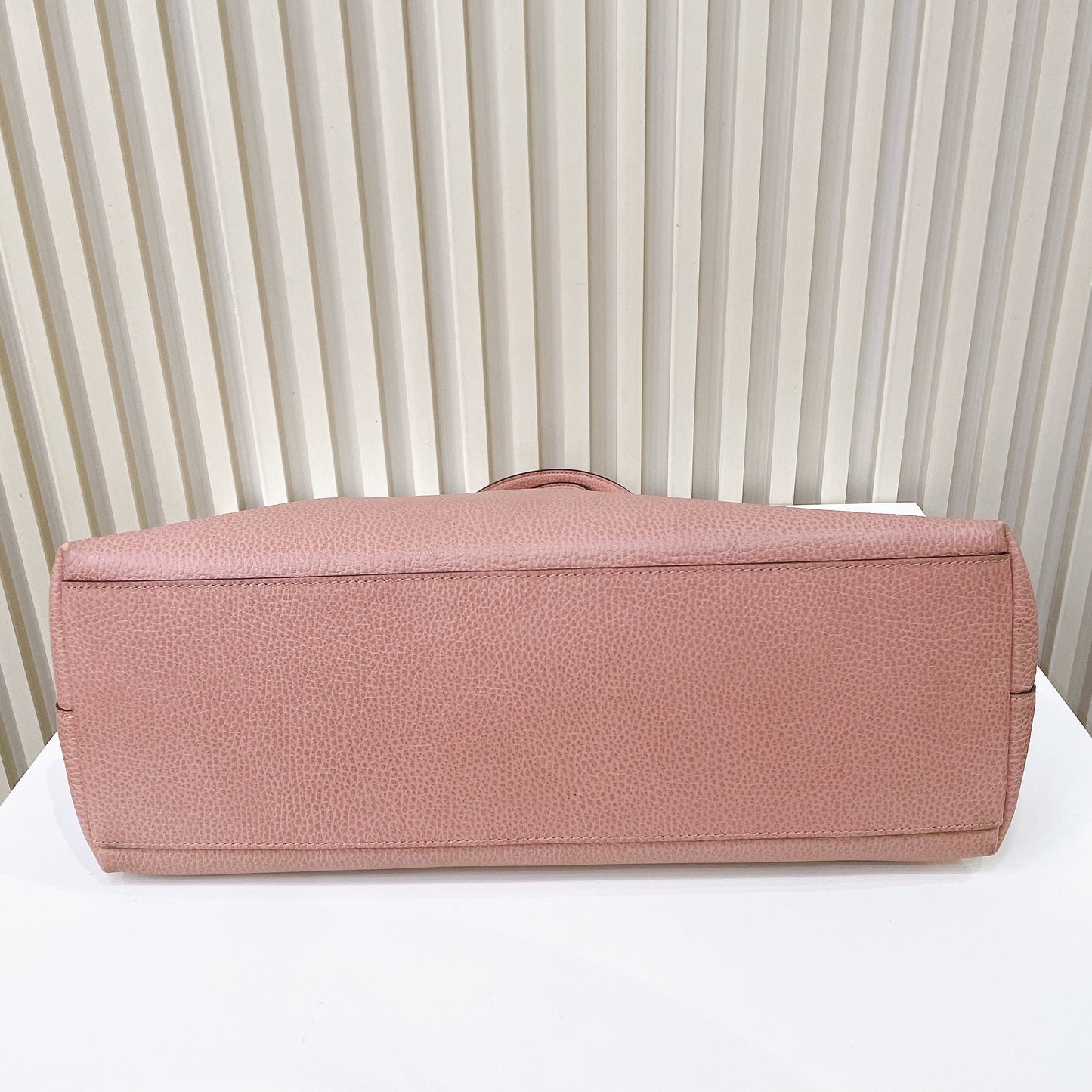 Gucci Bamboo Tassel Calfskin Top Handle Bag Soft Pink
