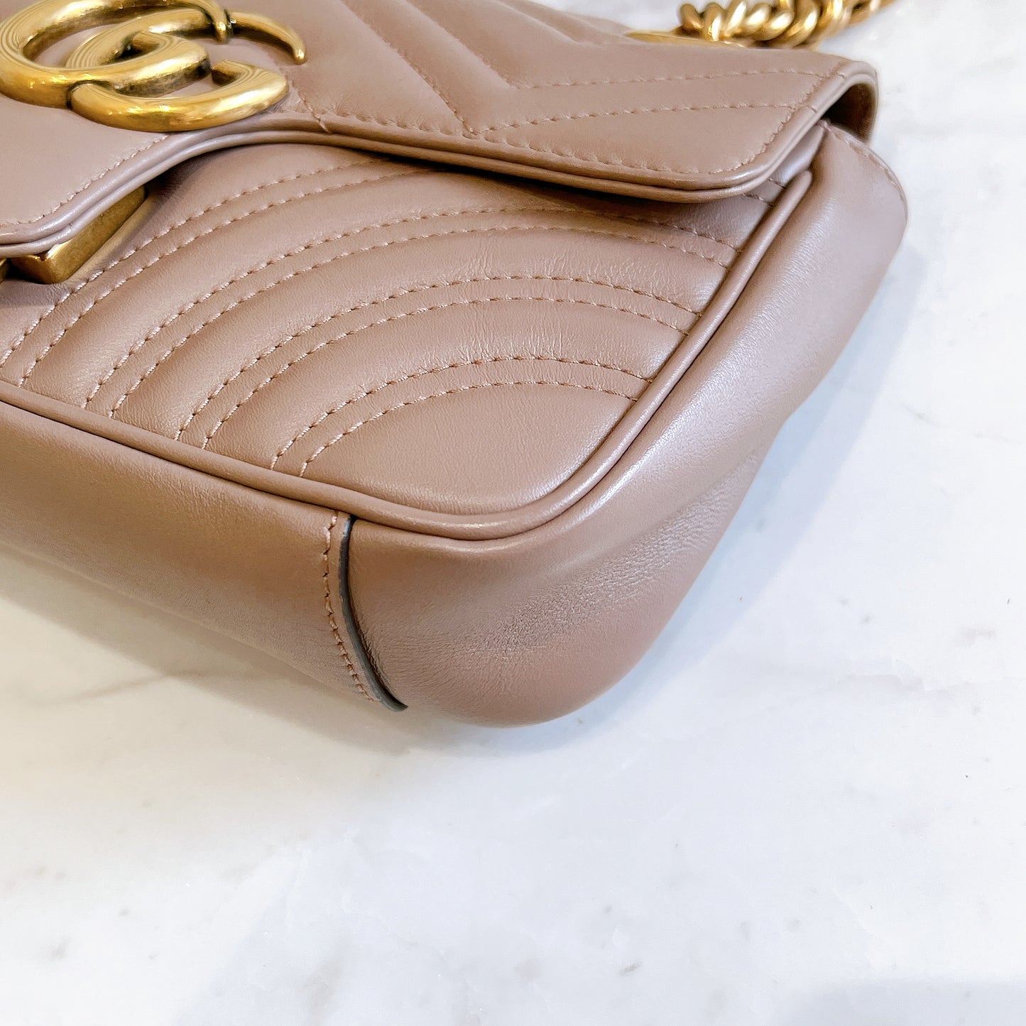Gucci Marmont Mini in Dusty Pink