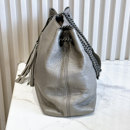 Gucci Soho Tote in Metallic Silver