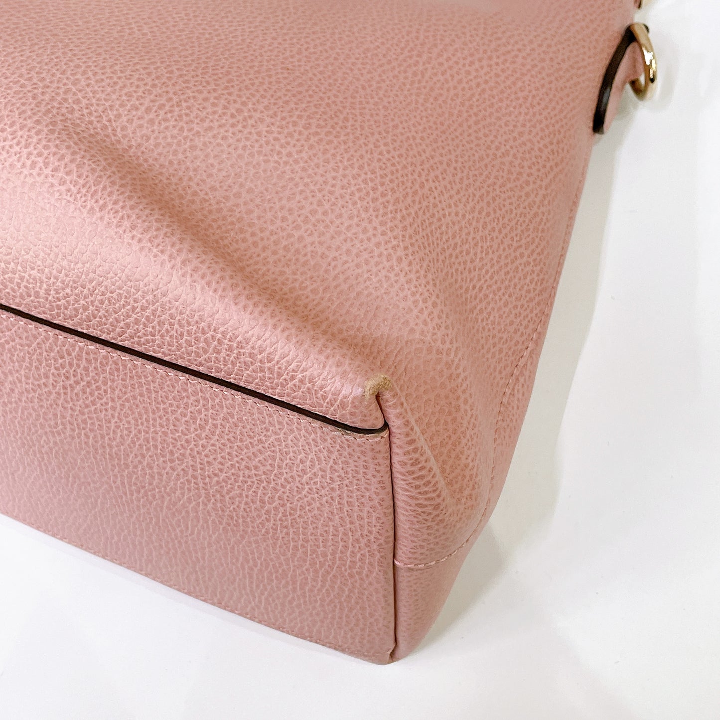 Gucci Bamboo Tassel Calfskin Top Handle Bag Soft Pink