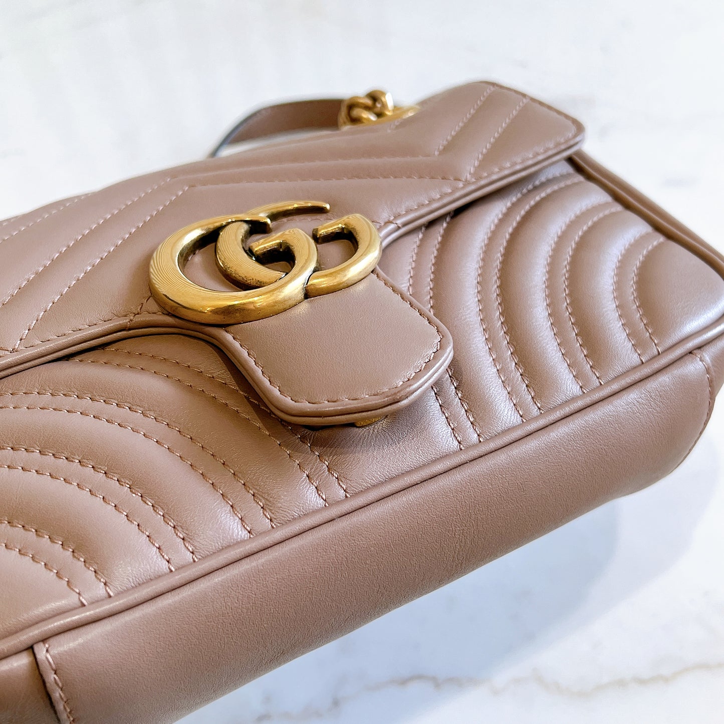 Gucci Marmont Mini in Dusty Pink