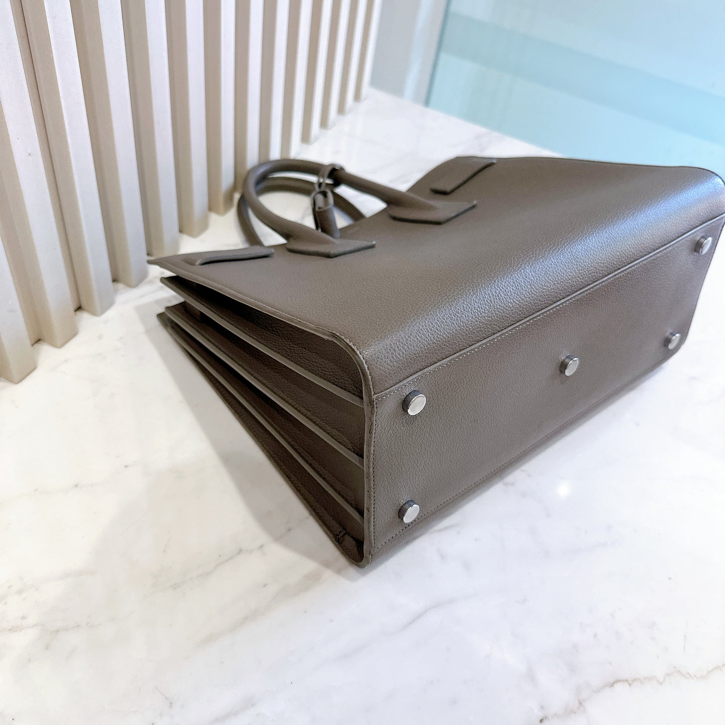 YSL Sac De Jour Small in Grey
