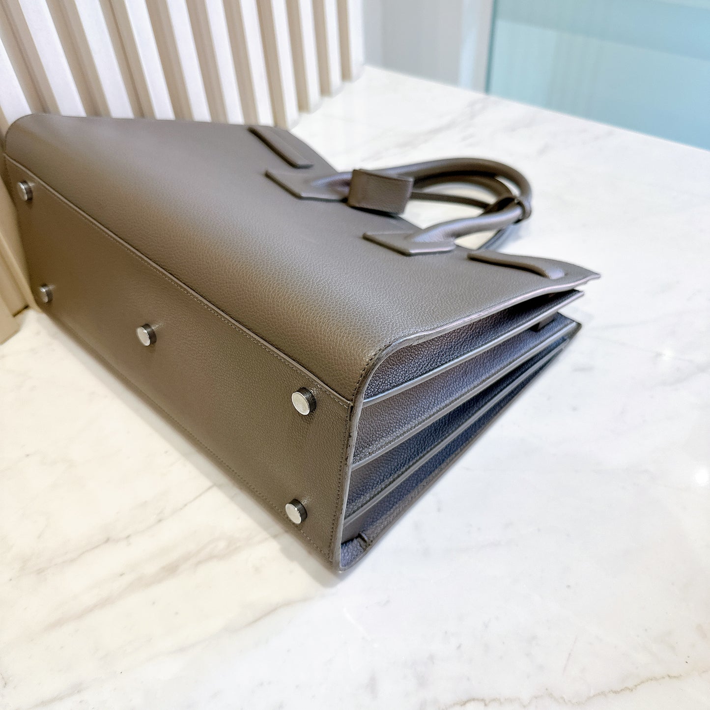 YSL Sac De Jour Small in Grey