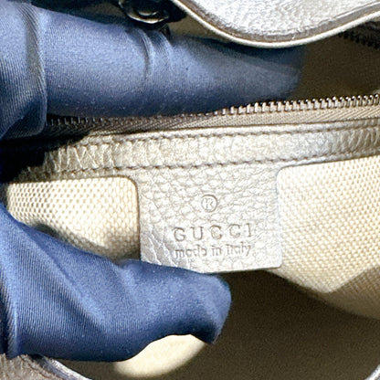 Gucci Soho Tote in Metallic Silver