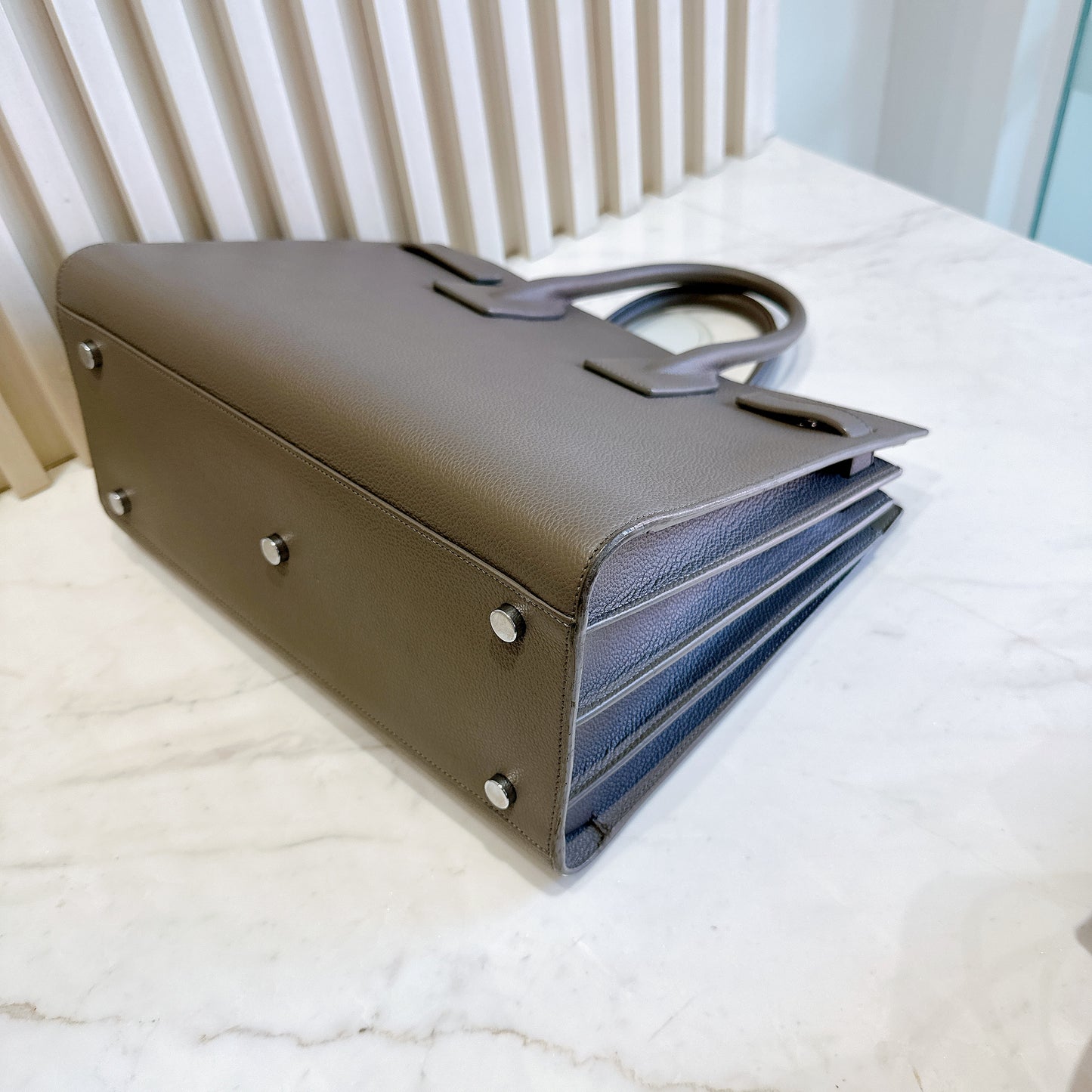 YSL Sac De Jour Small in Grey