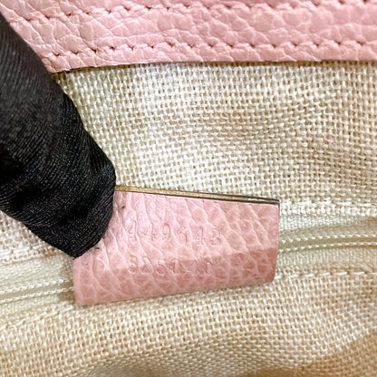 Gucci Bamboo Tassel Calfskin Top Handle Bag Soft Pink