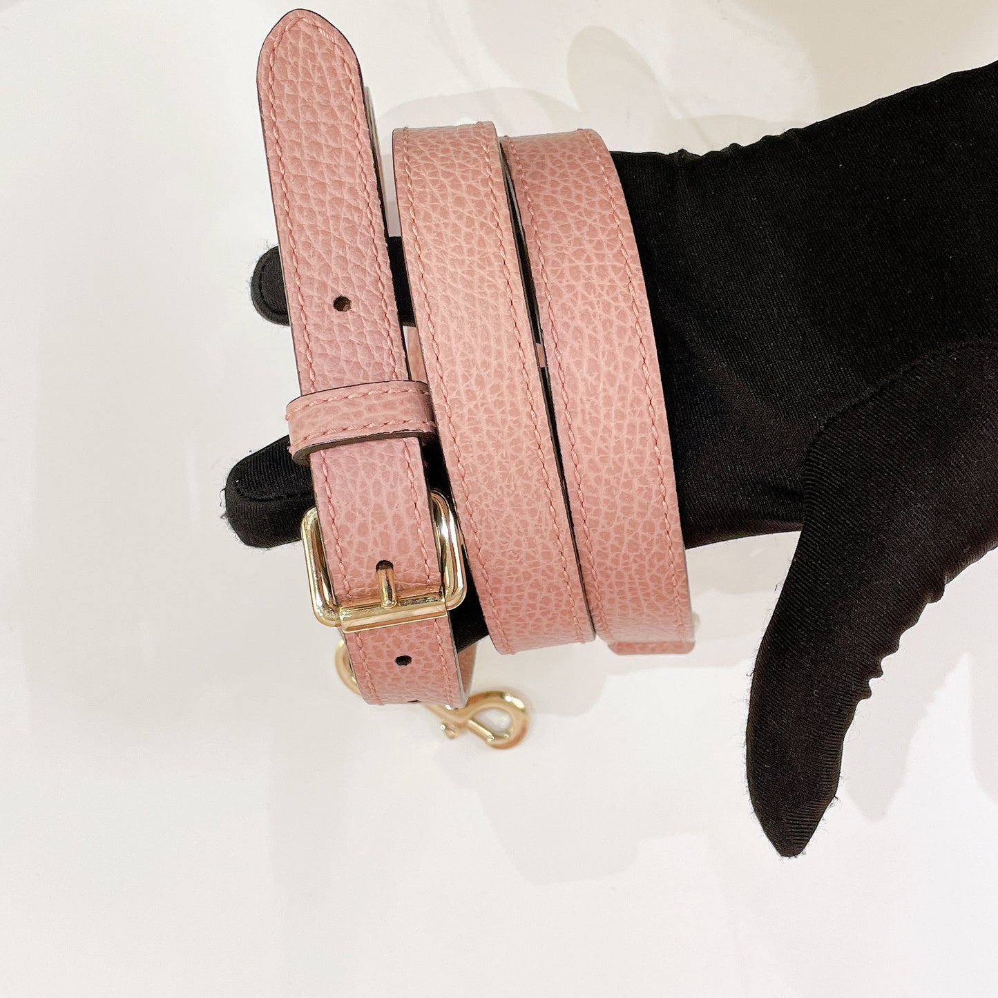 Gucci Bamboo Tassel Calfskin Top Handle Bag Soft Pink
