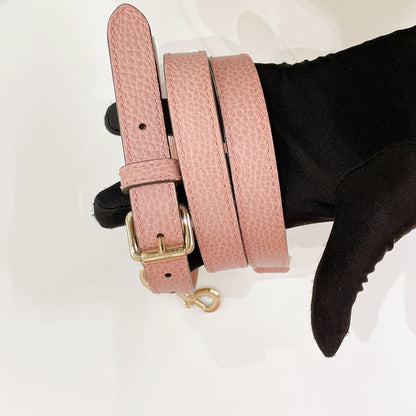 Gucci Bamboo Tassel Calfskin Top Handle Bag Soft Pink