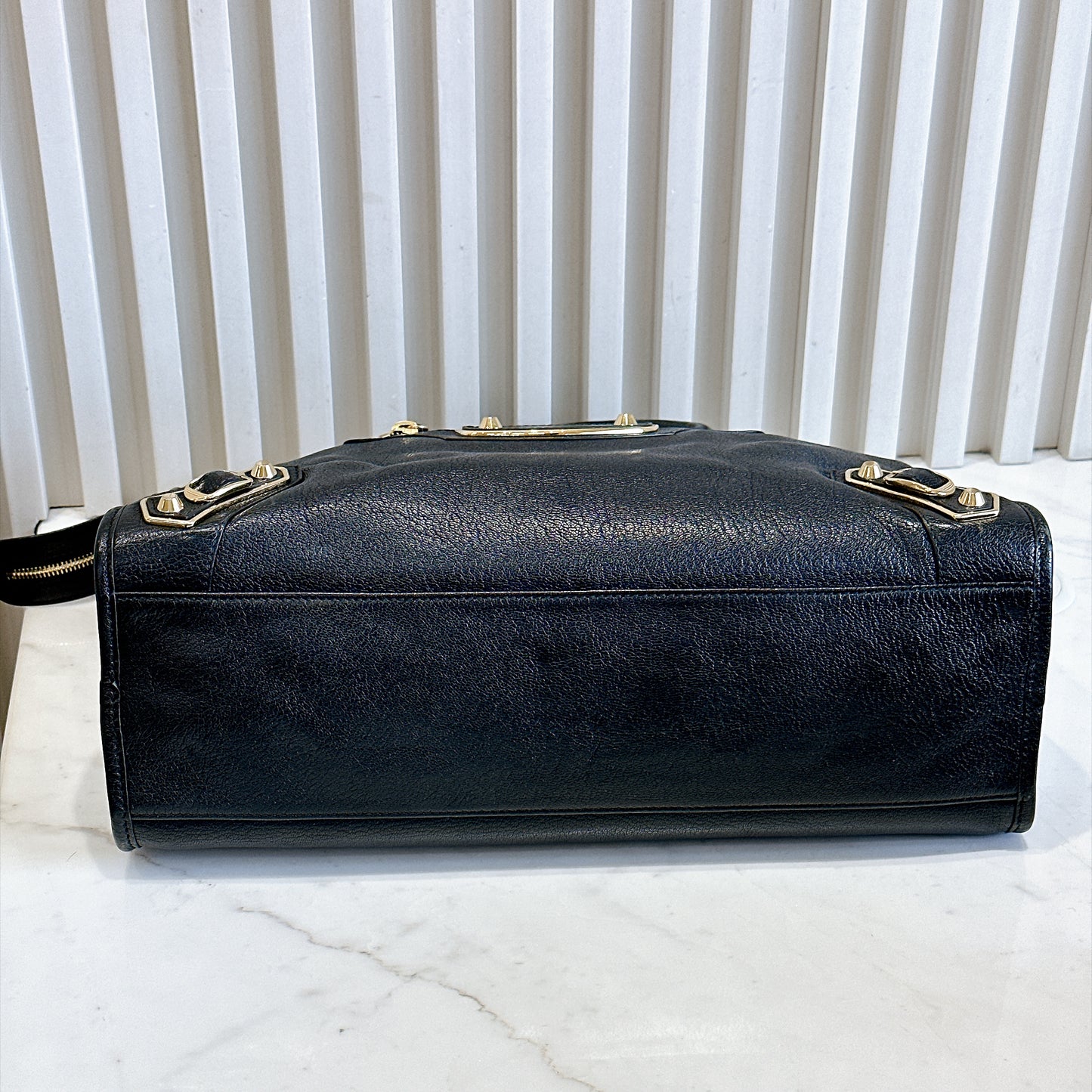 Balenciaga Metallic Edge City Black Medium
