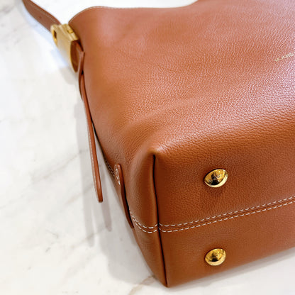 LV Low Key Hobo in PM in Cognac