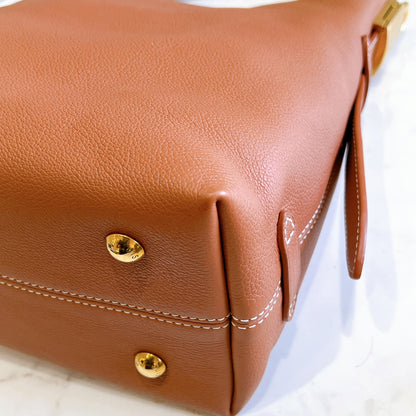 LV Low Key Hobo in PM in Cognac