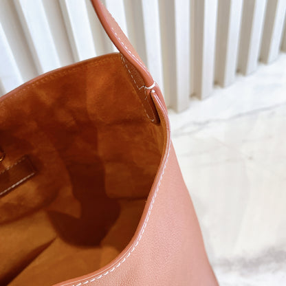 LV Low Key Hobo in PM in Cognac