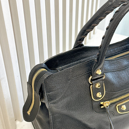 Balenciaga Metallic Edge City Black Medium