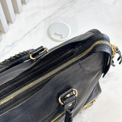 Balenciaga Metallic Edge City Black Medium