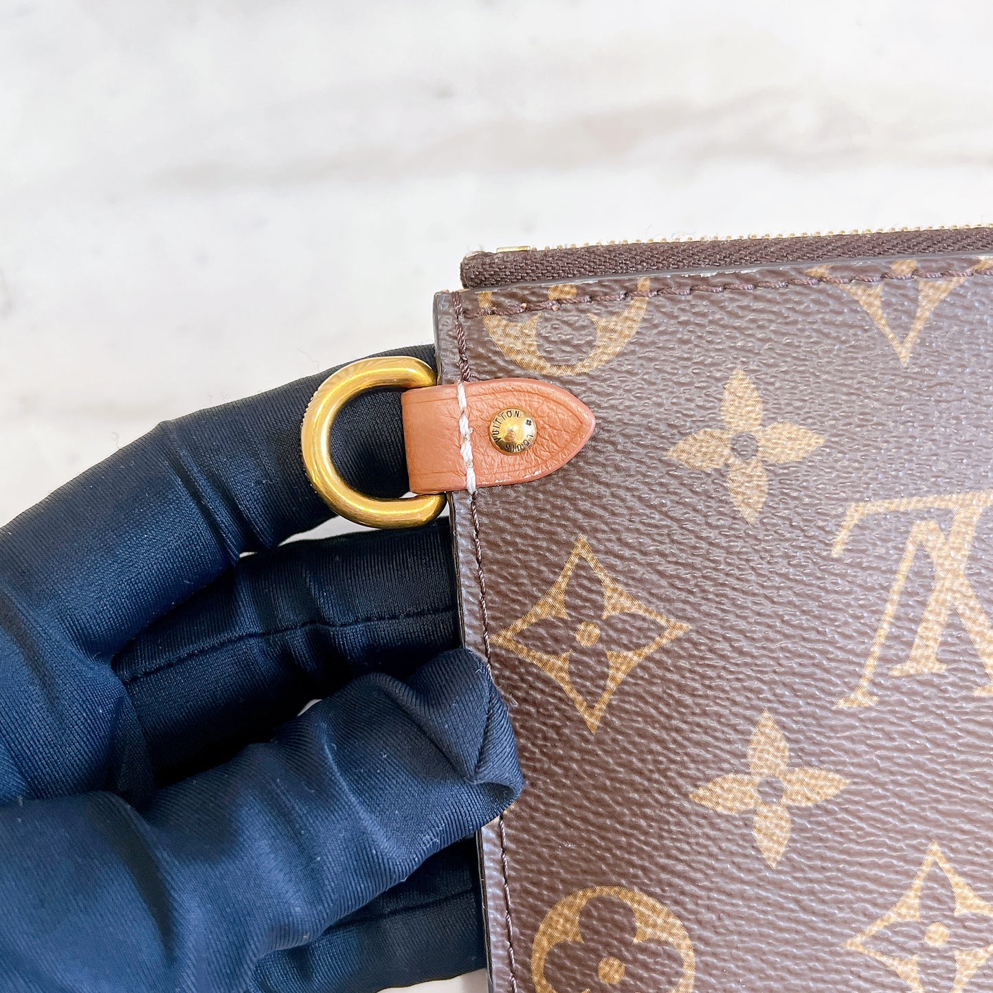 LV Low Key Hobo in PM in Cognac