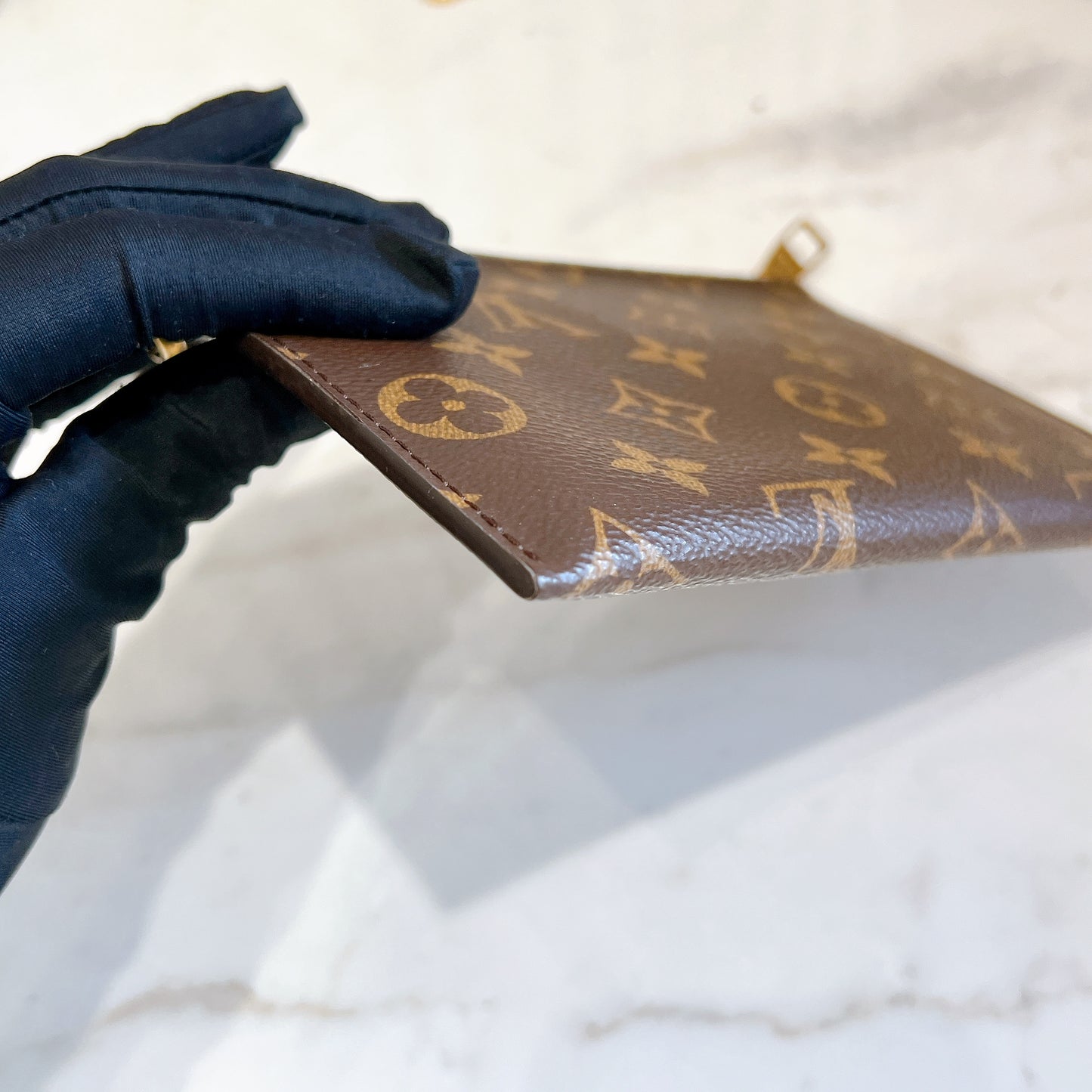 LV Low Key Hobo in PM in Cognac