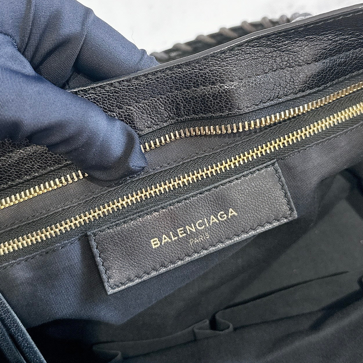 Balenciaga Metallic Edge City Black Medium