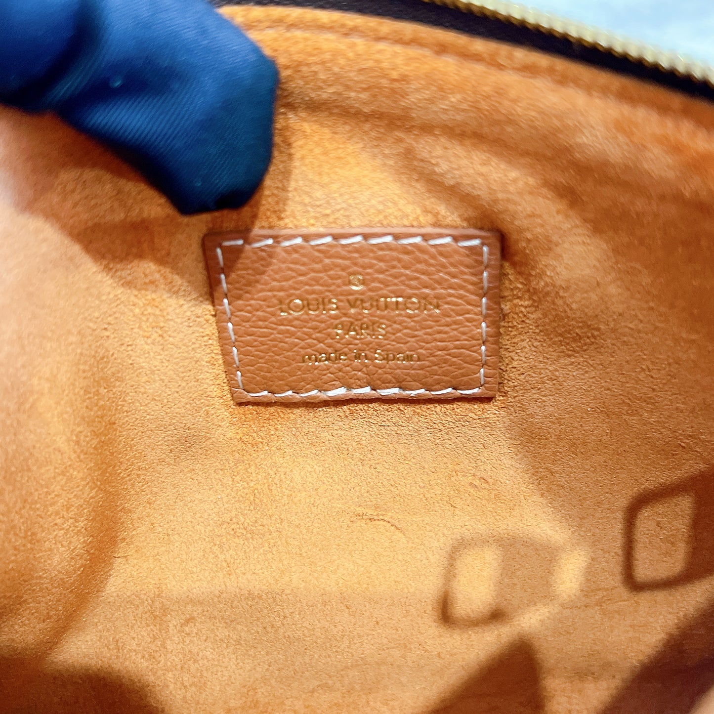 LV Low Key Hobo in PM in Cognac