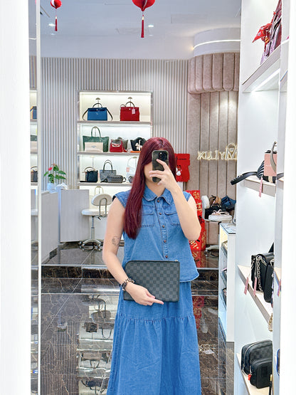 LV Damier Graphite Pochette Jour PM