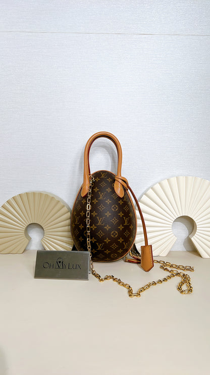 LV Monogram and Black Egg Bag