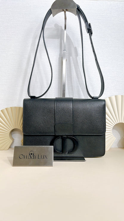 Dior So Black Grained Calfskin Montaigne 30
