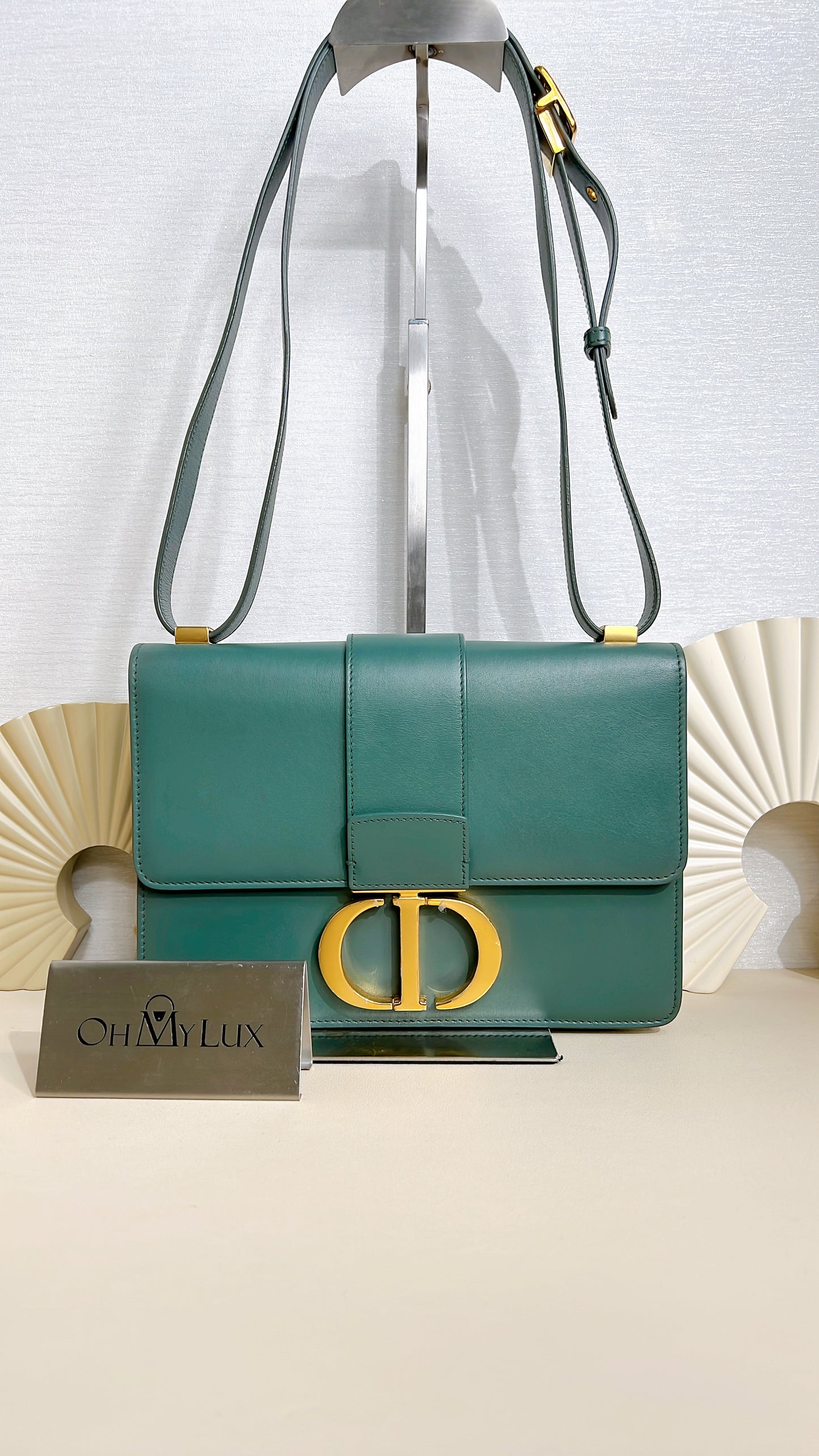 Dior Montaigne 30 Calfskin in Green