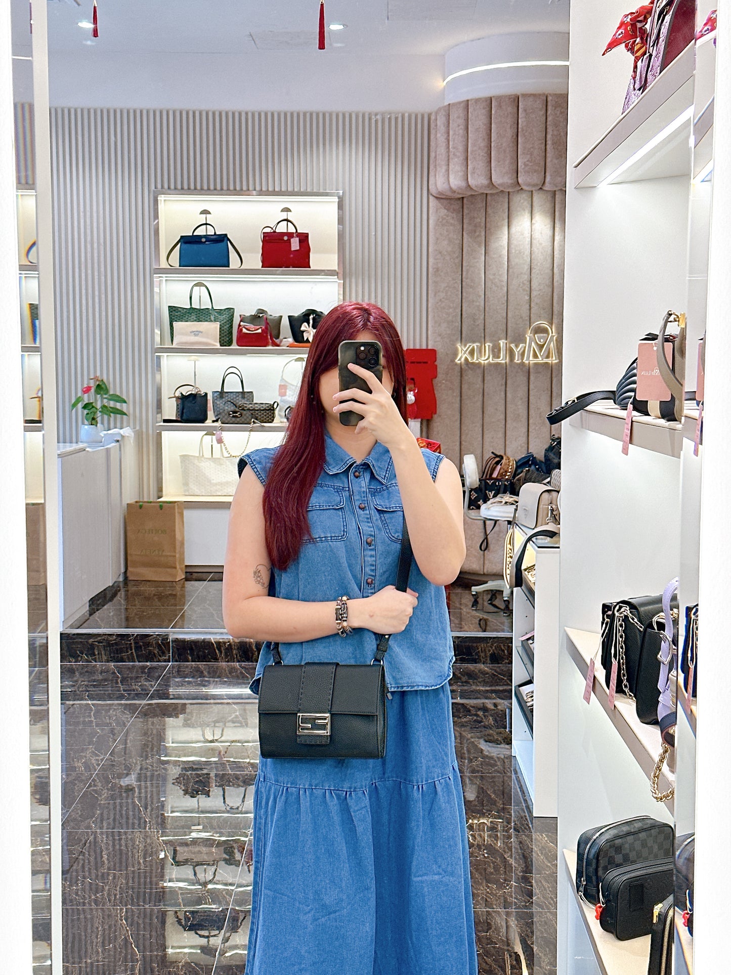 Fendi Baguette Crossbody Mini Bag