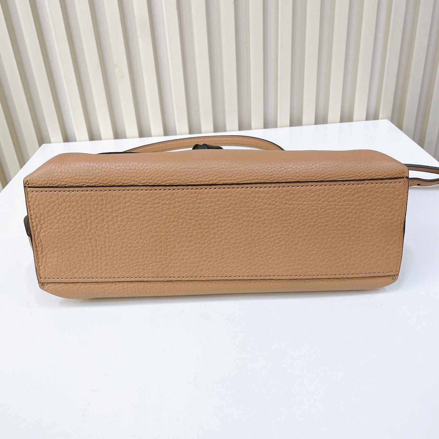 Gucci Bamboo Daily Leather Satchel In Beige