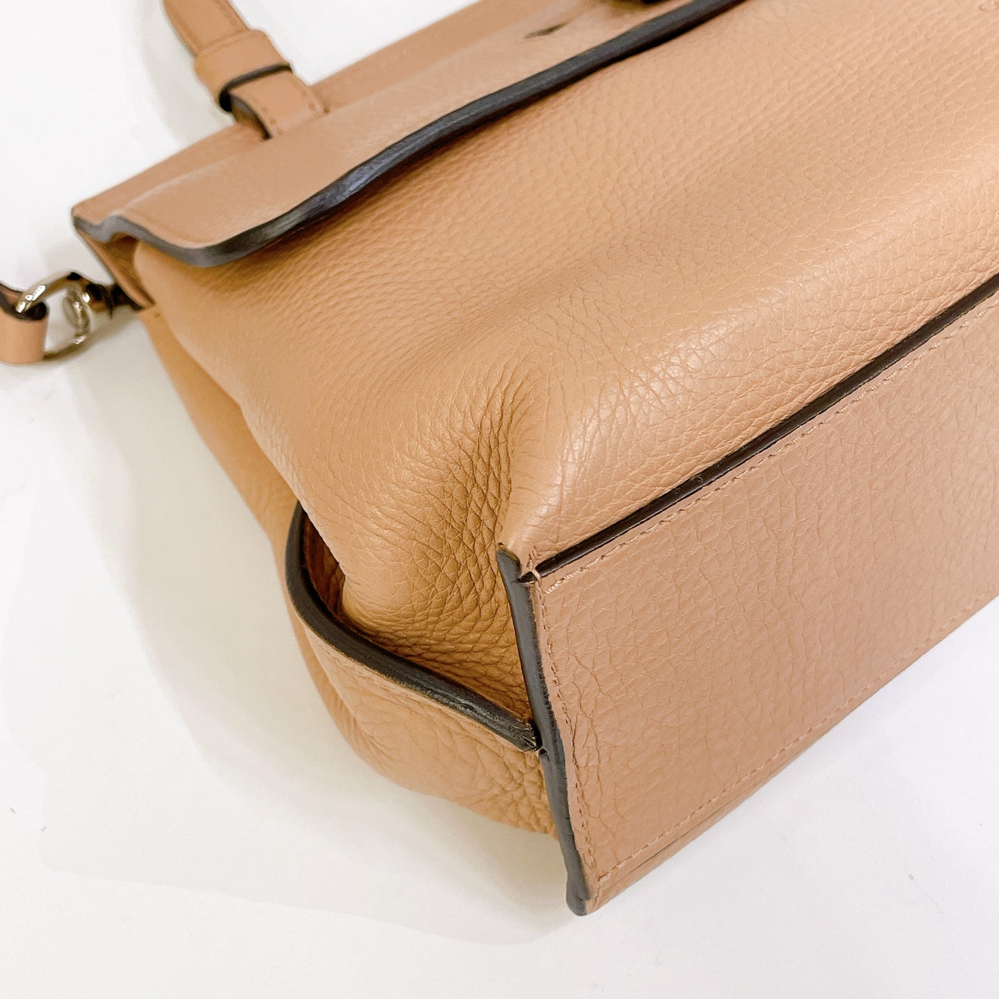 Gucci Bamboo Daily Leather Satchel In Beige