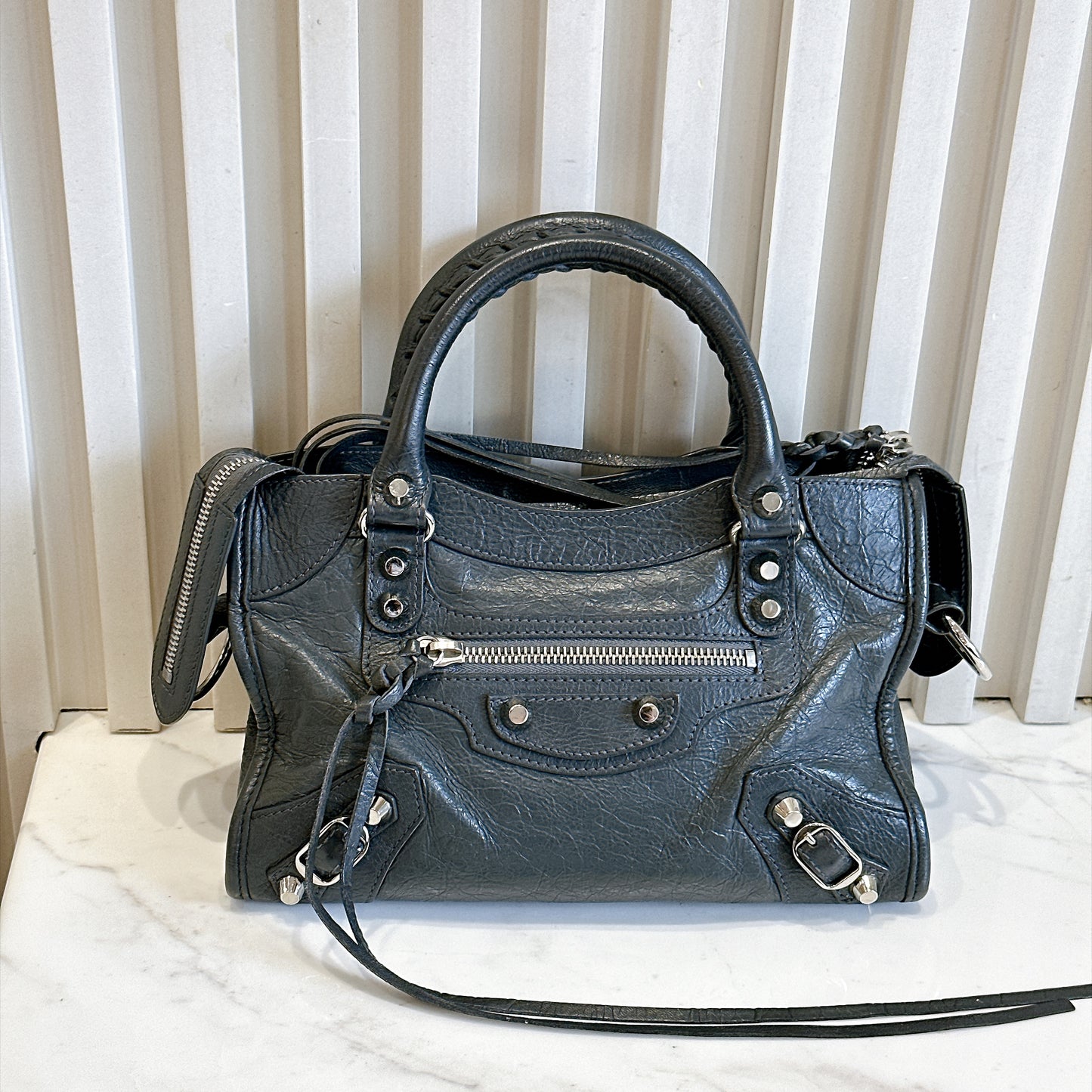 Balenciaga Classic Mini City in Dark Grey