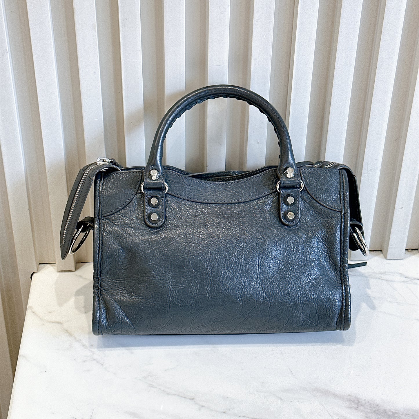 Balenciaga Classic Mini City in Dark Grey