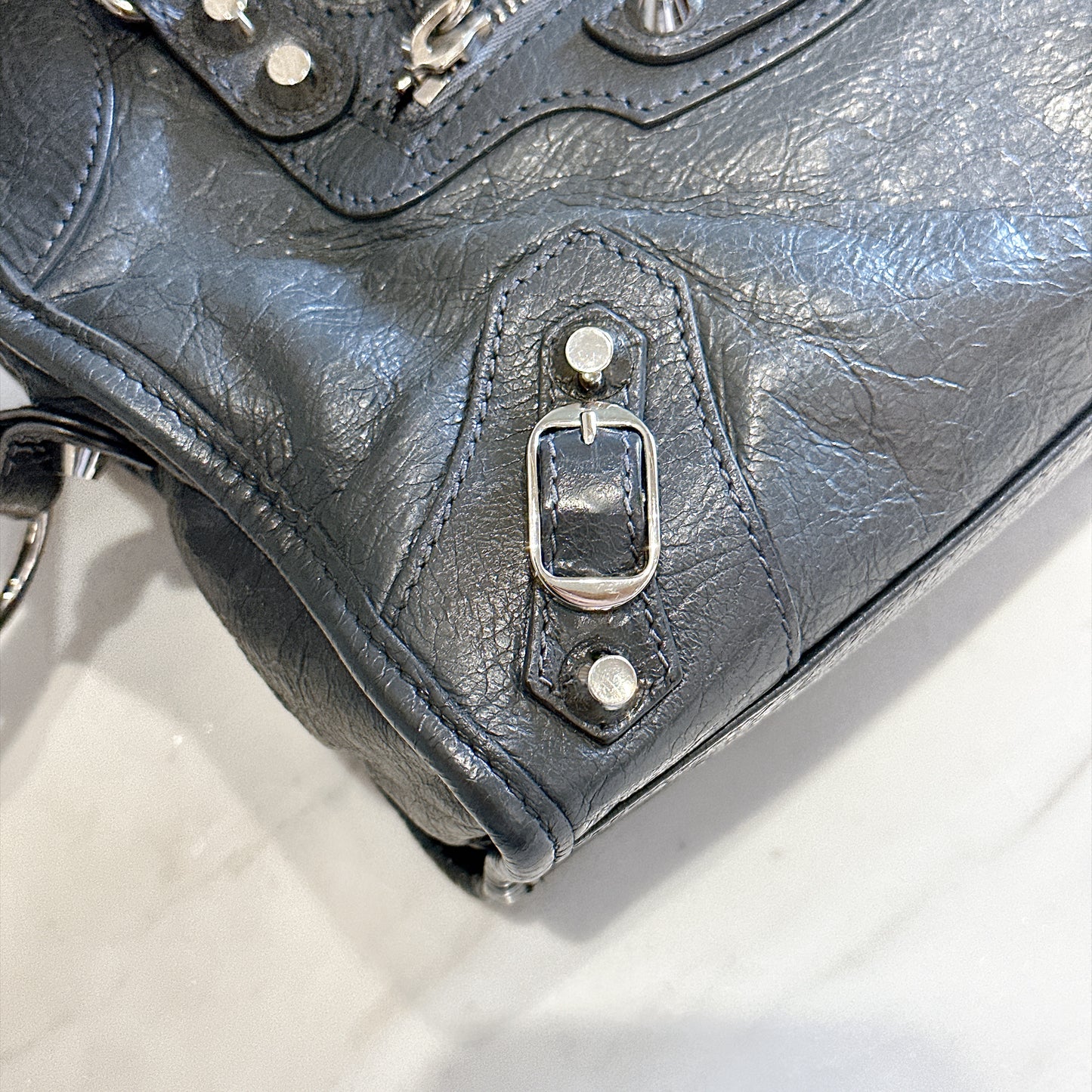 Balenciaga Classic Mini City in Dark Grey