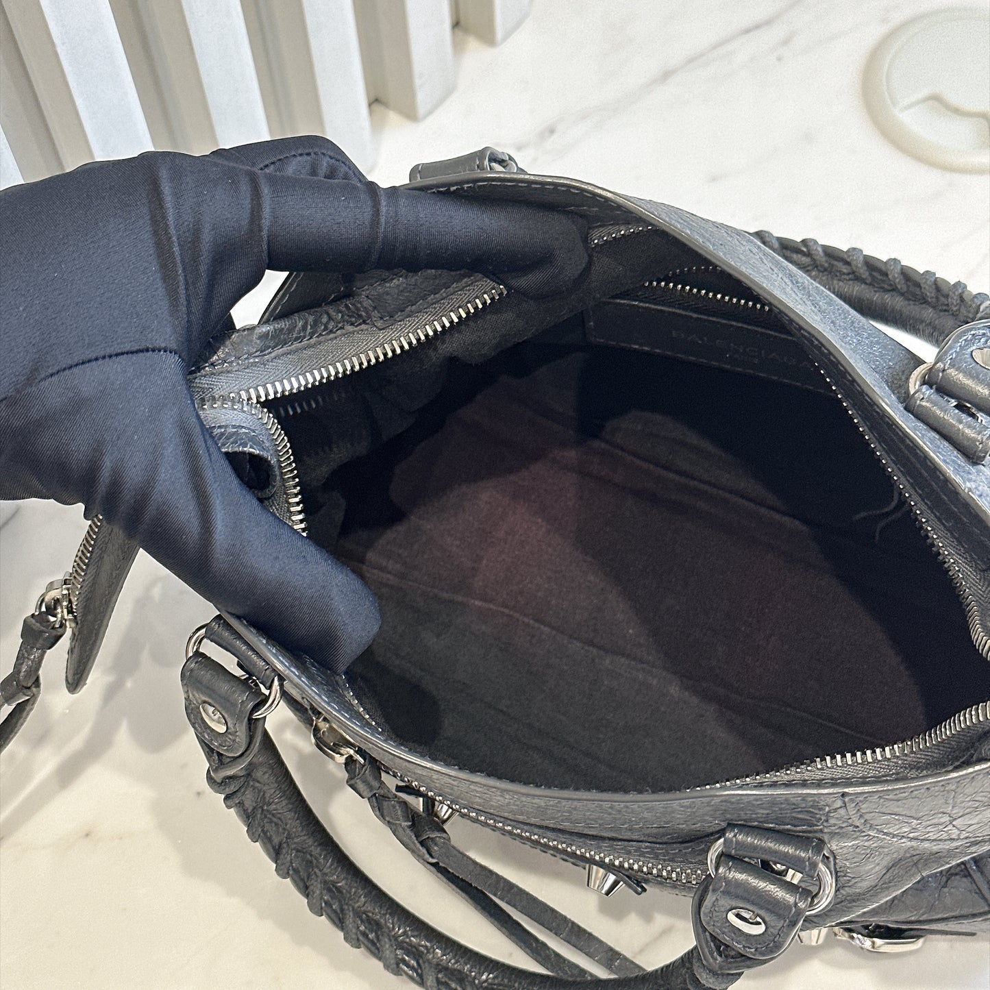 Balenciaga Classic Mini City in Dark Grey