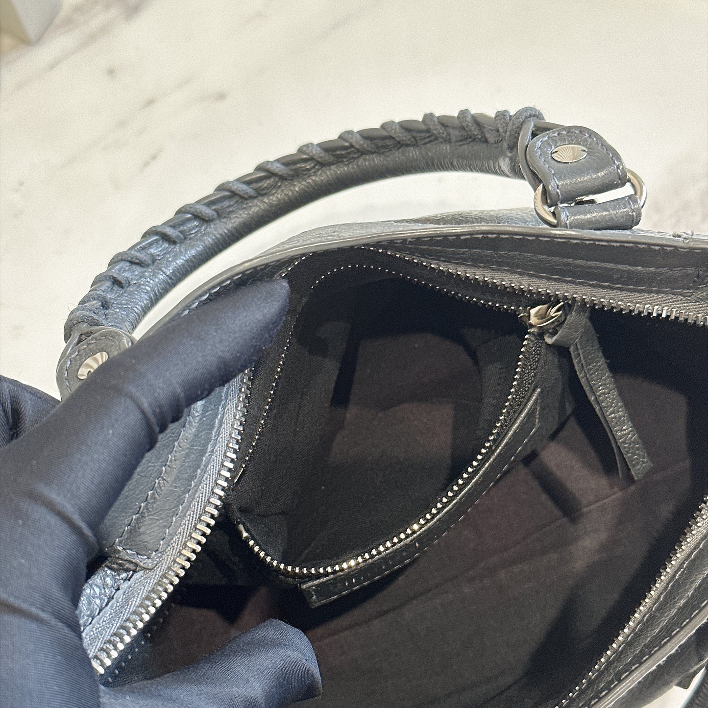 Balenciaga Classic Mini City in Dark Grey