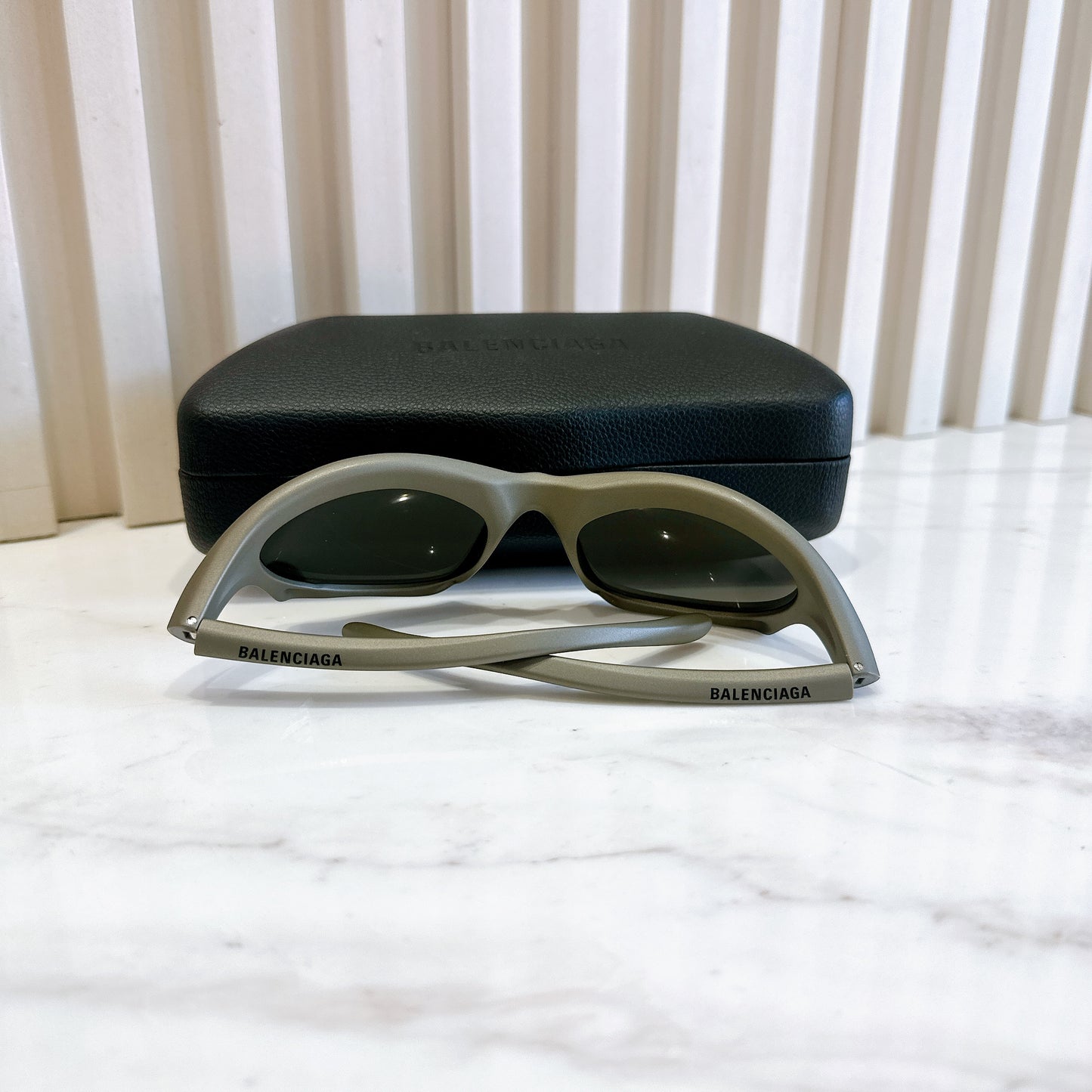 Balenciaga Bat Rectangle Sunglasses