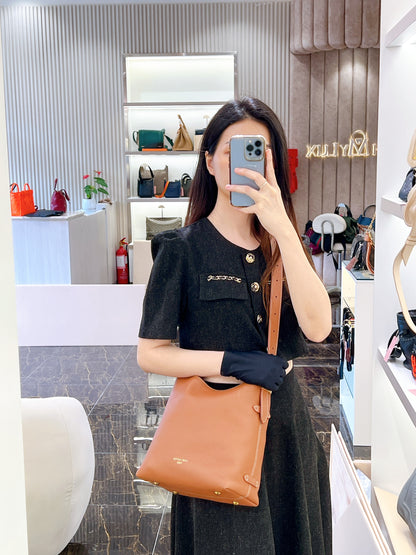 LV Low Key Hobo in PM in Cognac