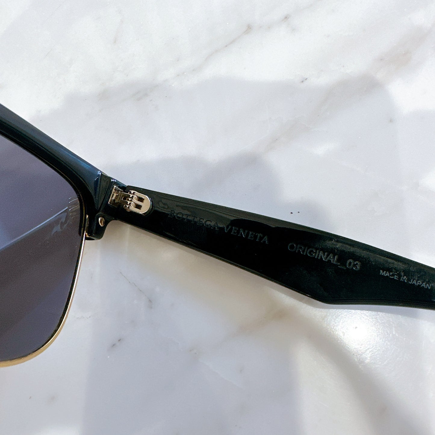 Bottega Veneta Half Frame Sunglasses
