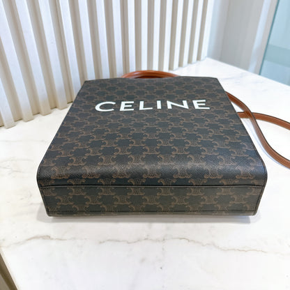 Celine Triomphe Cabas Vertical in Medium