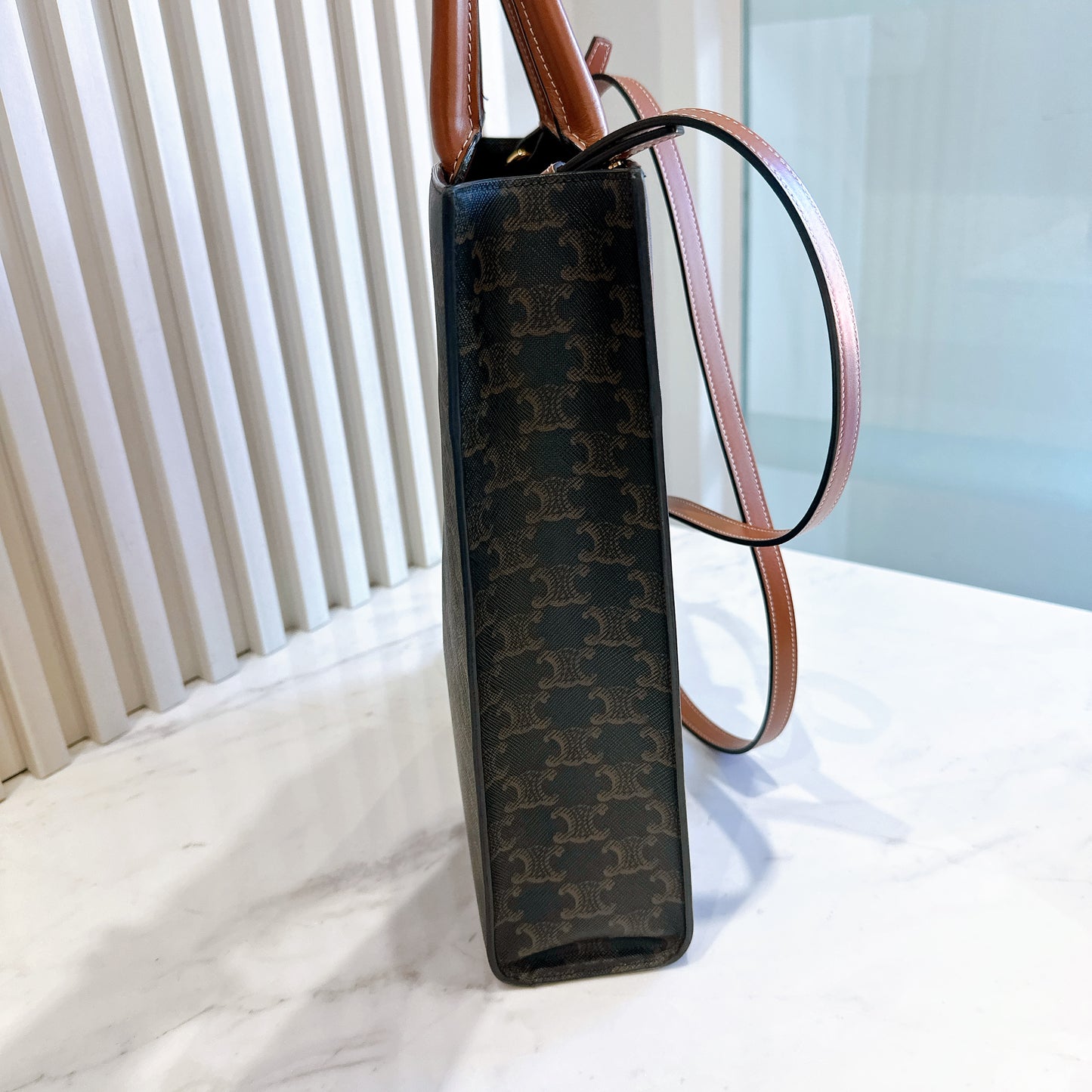 Celine Triomphe Cabas Vertical in Medium
