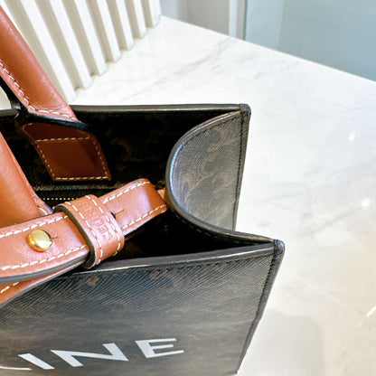 Celine Triomphe Cabas Vertical in Medium
