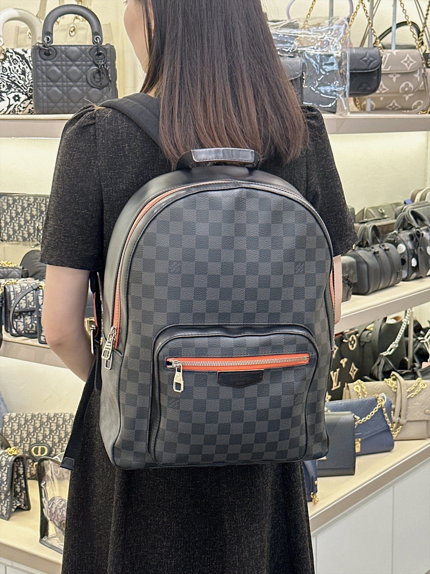 LV Damier Graphite Comet Josh Backpack