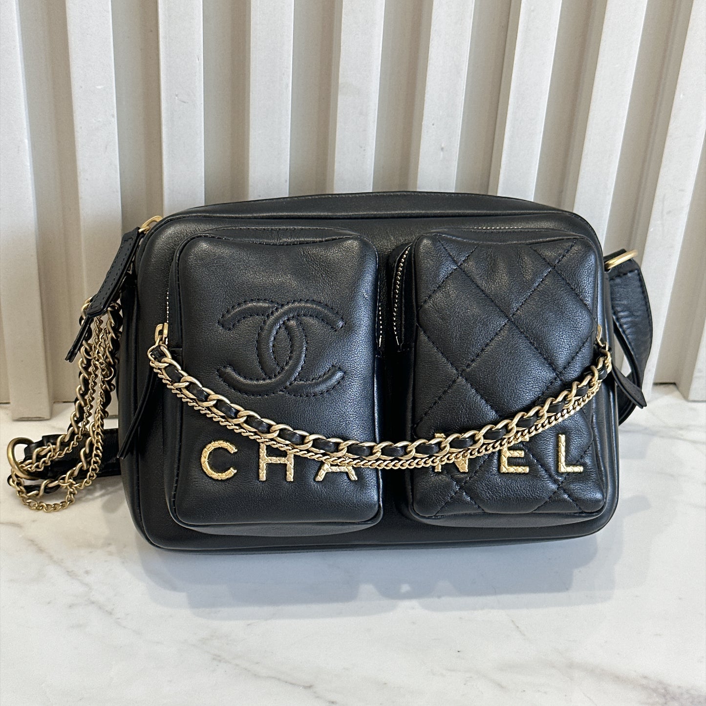 Chanel 22C Twin Pocket Camera Case
