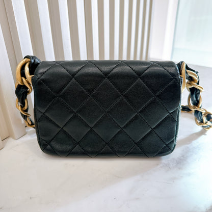 Chanel 24S Mini Square in Black GHW