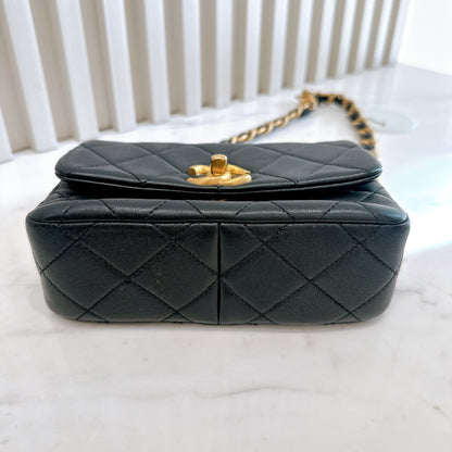 Chanel 24S Mini Square in Black GHW