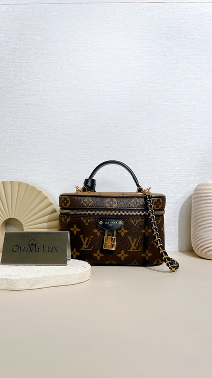 LV Monogram Reverse Vanity Chain Pouch