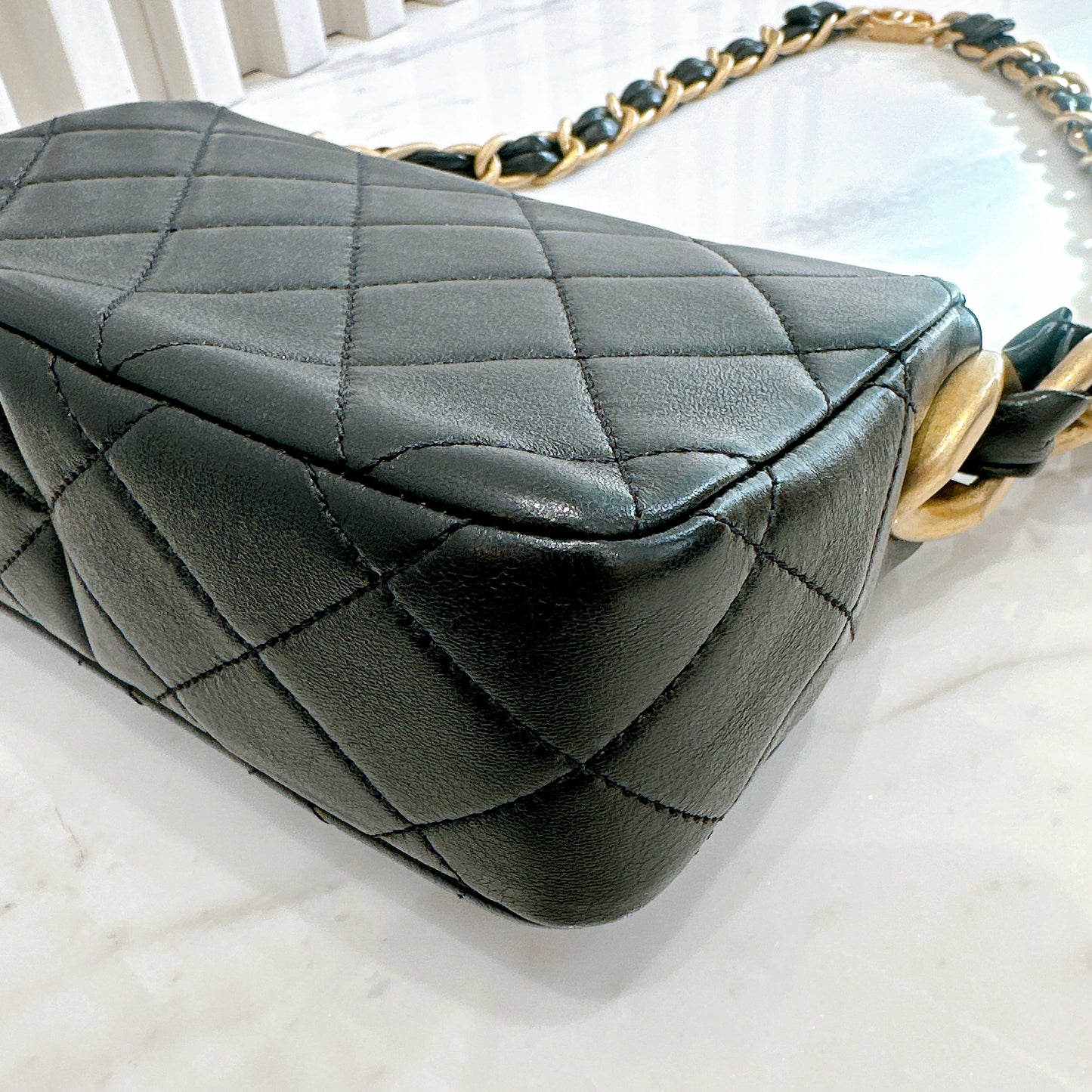 Chanel 24S Mini Square in Black GHW