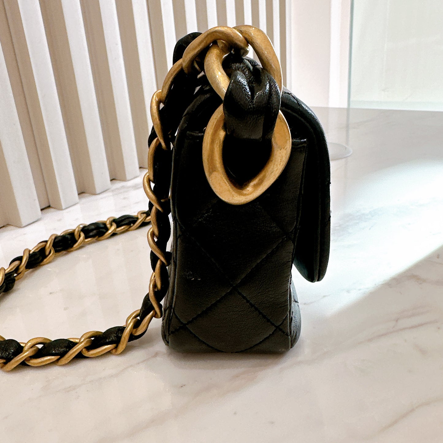 Chanel 24S Mini Square in Black GHW
