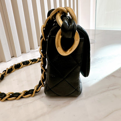 Chanel 24S Mini Square in Black GHW